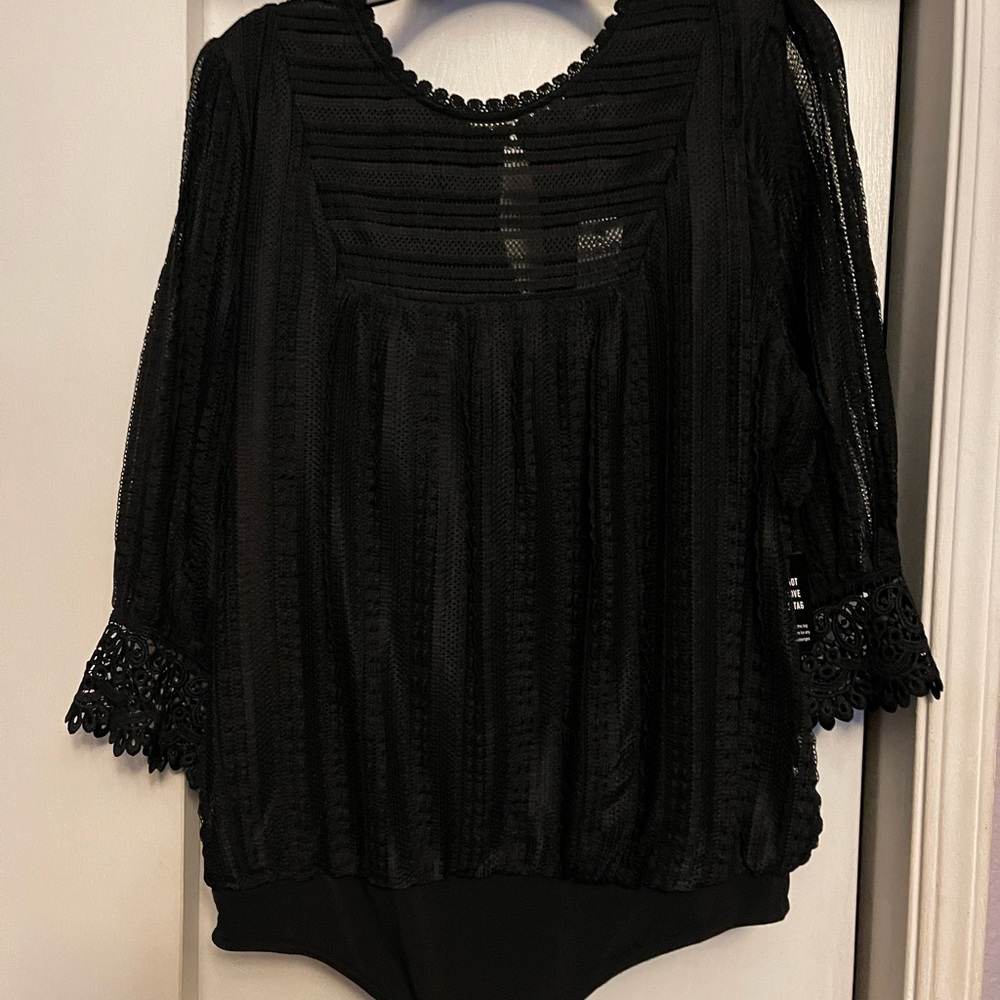 Lace top bodysuit